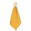 Giraffe Comforter Mustard Yellow with Organic Natural Rubber Teether