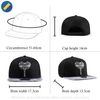 True Heads Geometric Elephant Black Snapback Baseball Cap