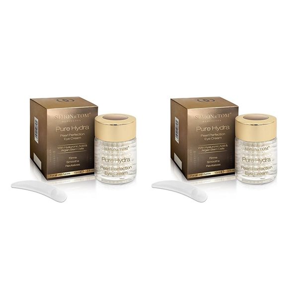 Simon & Tom Pure Hydra Pearl Perfection Eye Cream, 15ml (2 Pack)
