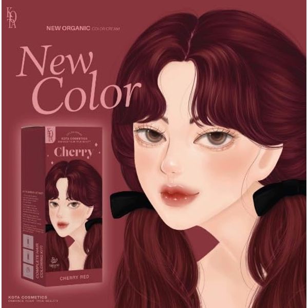 Kota Cosmetics Kota Color Cream Hait Color Organic (Cherry (Cherry Red))