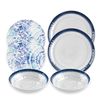 Coastal Melamine Plastic Outdoor/BBQ/Camping 6 Piece Full Dinnerware Set for 2 (6)