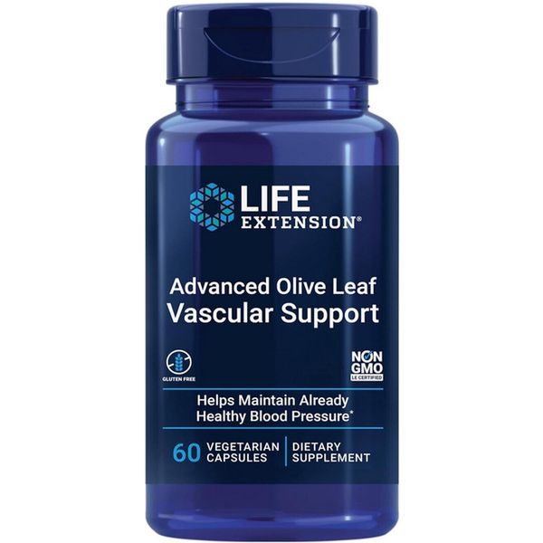 ADVANCED OLIVE LEAF VASCULAR BLOOD PRESSURE SUPPORT 60 Capsule  LIFE EXTENSION