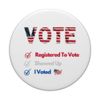 Voting Checklist Register Show Up Vote American Flag PopSockets Standard PopGrip