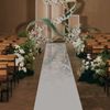 Aisle Runner Mirror Rug Double Sided Carpet Wedding Silver Decorations 65*3ft US