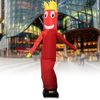 10FT/3M Inflatable Puppet Sky Air Wind Tube Puppet Sky Wavy Dancer without Blower(Red)