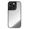 CASETiFY Mirror iPhone 15 Pro Case [Reflective / 4.9ft Drop Protection/Compatible with Magsafe] - Silver on Black