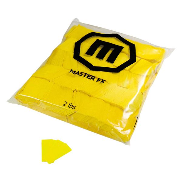 Tissue Confetti Flameproof Biodegradable 2 lb Bag (Yellow, 2lb Bag)