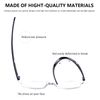 Hubeye 4 Pack Frameless Reading Glasses Ultralight Transparent Rimless Blue Light Blocking Computer Reader 2.00