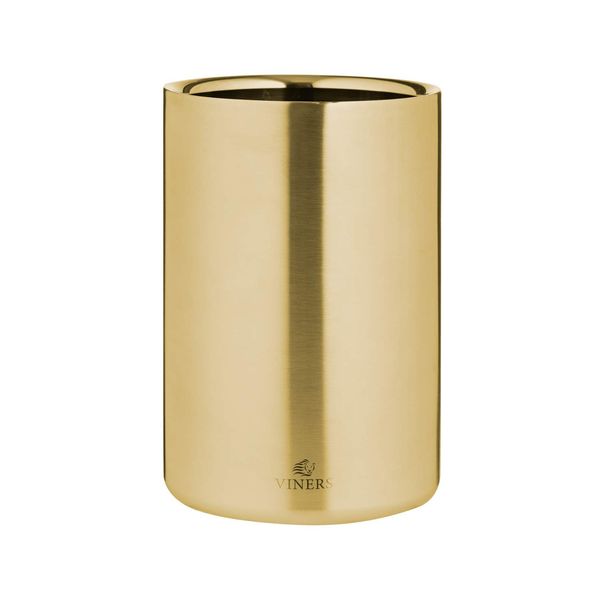 Viners Barware Gold Double Wall Ice Bucket, 1.3 L