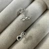 Sterling Silver Infinity Stud Earrings