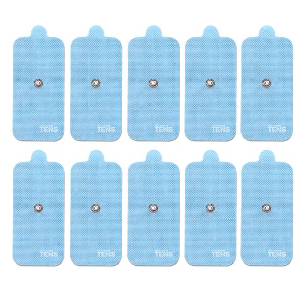 TENS XL Electrodes Compatible with HealthMateForever, 10 (5 Pair) XL Premium HealthMate Compatible Replacement Pads for TENS Units, Discount TENS Brandt (XL, 5 Pair)