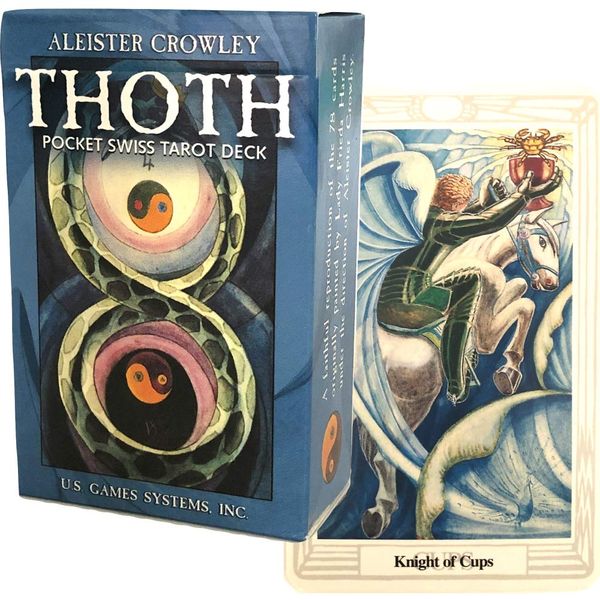 Aleister Crowley Thoth Tarot Deck Pocket, 78 Tarot Cards, Aleister Crowley Thoth Tarot Deck Pocket, Japanese Instruction Manual Included