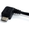 StarTech.com UUSBHAUB1LA 1 ft (0.3 m) USB to Micro USB Cable, USB 2.0 A to Left Angle Micro B, Black, Micro USB Cable
