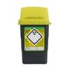 Lyall Willis Sharps Bin 1L Grey Eco freindly - Yellow Lid (Single Pack)