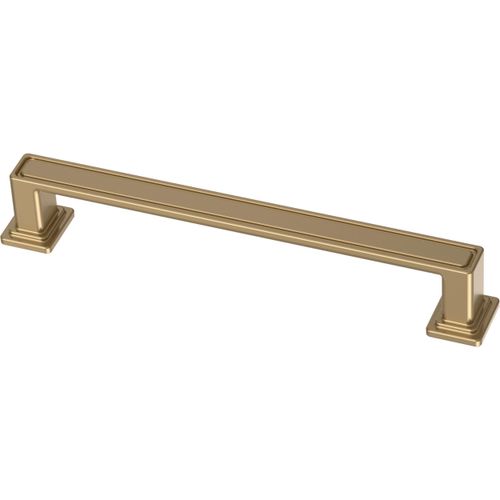 FRANKLIN BRASS Recessed Square (10-Pack) Cabinet Handles 5-1/16" Hole Center Pulls | Champagne Bronze Hardware Kitchen Door, Drawers, Dressers, Furniture P49578C-CZ-B