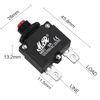 RKURCK 9 Amps Thermal Circuit Breakers 125/250V AC 32V DC Push Button Manual Reset Overload Protector Switch 9A 2 Pcs