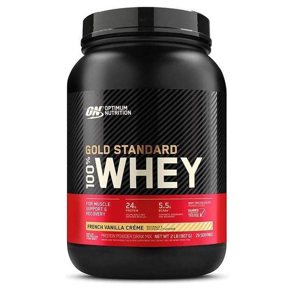 Optimum Nutrition Gold Standard Whey Protein French Vanilla Optimum Nutrition Gold Standard Whey Protein French Vanilla Cream, 907g, 1 Pack