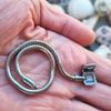 2Burned Stainless Steel Snake Chain Metal Basic Charm Bracelet (20)