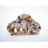 Generic Medium copper brown beige gray marbled hair claw clip
