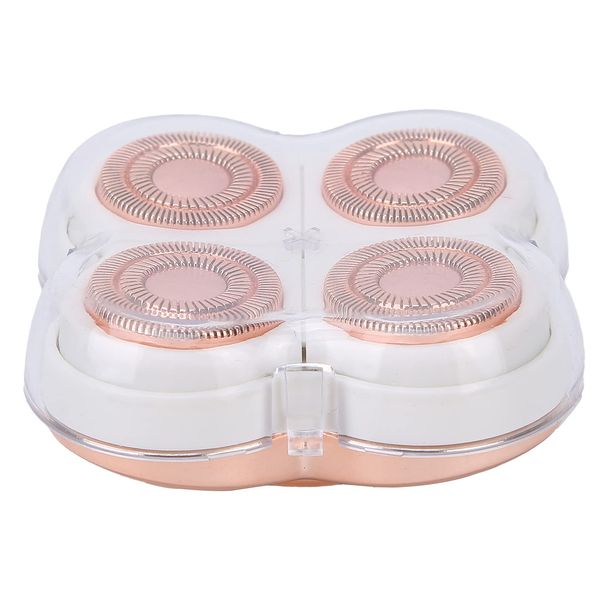 Hair Remover Replacement Head, Rose Gold Plated Replacement Head Convenient Installation Electric Hair Remover Head 360‑degree Floating Blade for Home Use