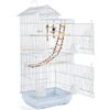 White Large Flight Bird Cage for Parakeets Canaries Medium Small Birds Parrots