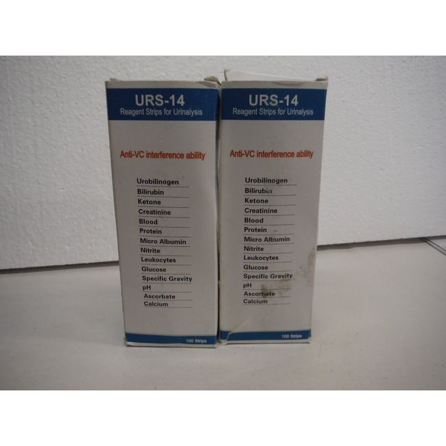 2- URS-14 100strips Urinalysis Reagent Test Paper Urine PH Test Strips Leuk-WG