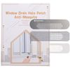 50pcs Gray Window Weep Drain Hole Cover Screen Patch Adhesive Window Screen Hole Repair Patch Kit