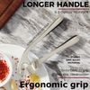 Premium Garlic Press - Heavy Duty, Easy Clean, Rust Proof, Dishwasher Safe