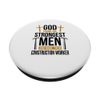 Construction Worker Christian for Concrete Finisher PopSockets Standard PopGrip