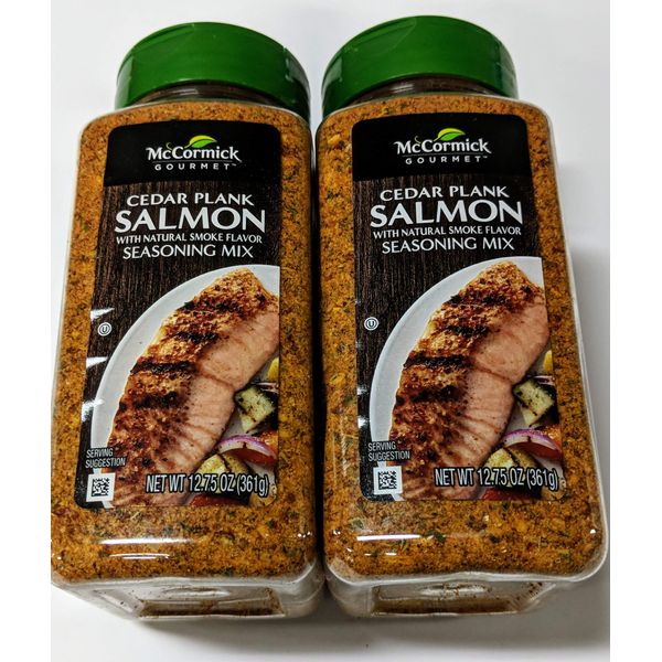 McCormick Gourmet Cedar Plank Salmon Seafood Seasoning 12.75 ounce (Pack of 2)