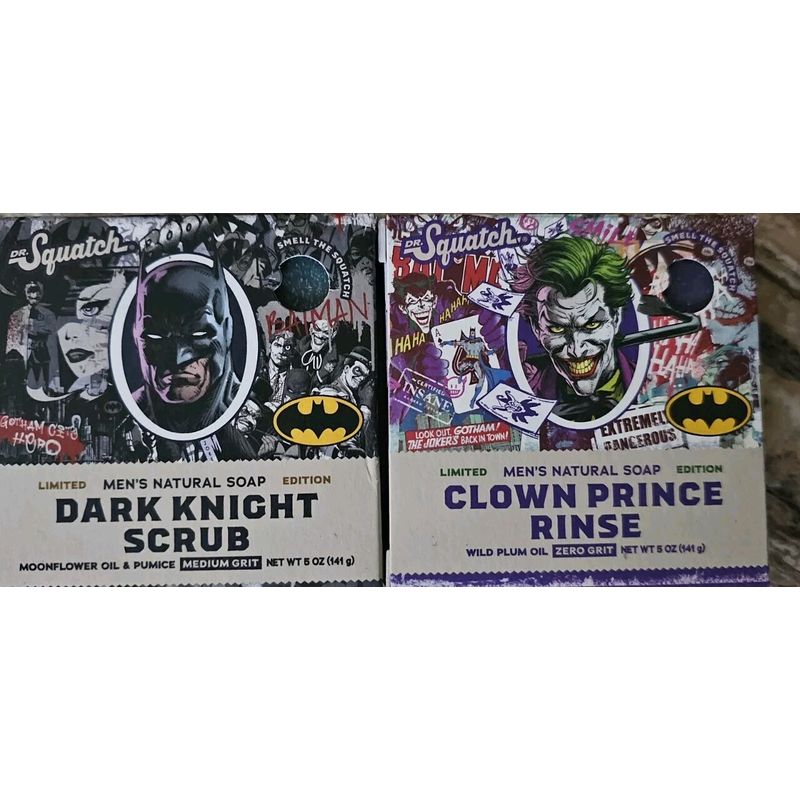 Dr. Squatch Dark Knight Scrub & Clown Prince Rinse 2-Pack Limited ...