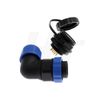 HangTon SD20 Circular Aviation 12 Pin Connector Waterproof IP68 Right Angle Cable Plug Panel Mount Socket