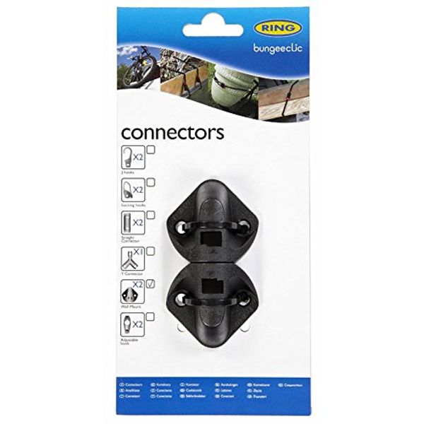 BUNGEE CLIC WALL MOUNTS X 2, Product Range Ring - Bungee Clic Series, Elasticated Cord Fasteners, Hardware - RLS6