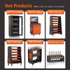 Drill Bit Organizer Cabinet for 1/16" to 1/2",Stackable Drill Dispenser Storage