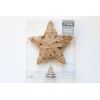 Noma Metal Mesh Tree Top Star in assorted colours - 25cm (Beige)