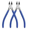 WORKPRO 2 Pack Wire Cutters, 6 Inch Precision Flush Cutters, Spring Loaded Side Cutting Pliers, Sharp Diagonal Cutters for Crafts, Jewelry Making, Electronics