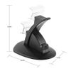 PS4 Controller Charger PS4 Controller Dual Charging Dock with USB Charging Cable Fast Charging Station PS4/PS4 Slim/PS4 Pro Controller with Blue LED Light Black, Default