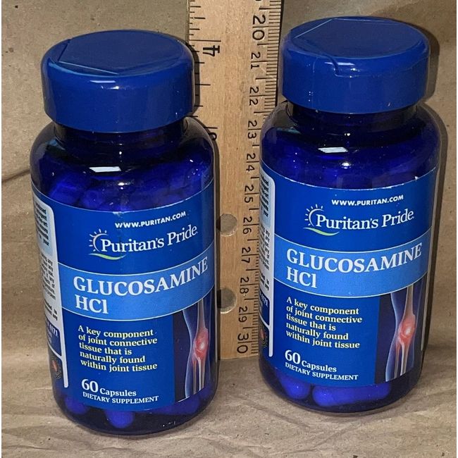 TWO new bottles:  Glucosamine HCI (Puritan's Pride) 60 caps each, 680 mg ea