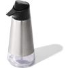 OXO Easy Press Stainless Steel Soap Dispenser, 3-1/4" diam. x 8" h