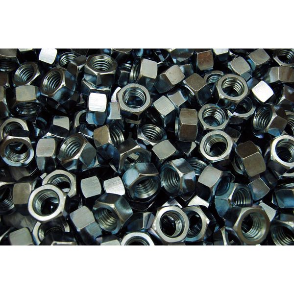 (50) LEFT HAND THREAD 5/8-11 Hex Finish Nuts - Zinc Plated
