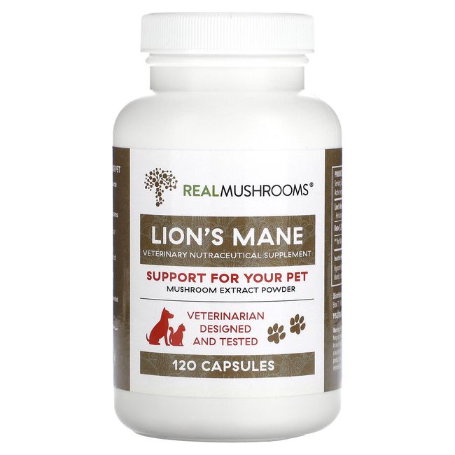 Lion's Mane, Support For Your Pet, 120 Capsules