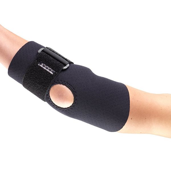 OTC Elbow Support, Encircling Support Strap, Neoprene, Black, X-Large