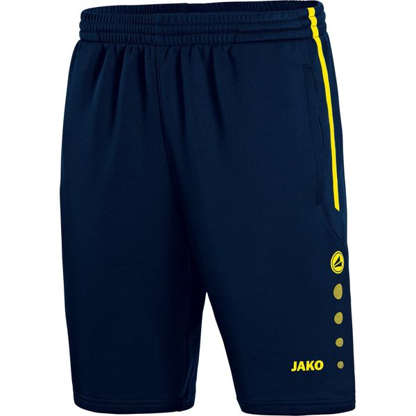 JAKO Herren Trainingsshort Active, schwarz/neongelb, M, 8595