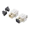 Cable Matters 4-Pack SC UPC Simplex Fiber Optic Keystone Coupler Jack, OM1/OM2/OM3/OM4 Multimode, OS2 Single Mode Support