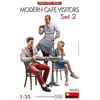 Miniart MA38090 1/35 Modern Cafe and Customer Set 2, 3 Figures, Plastic Model
