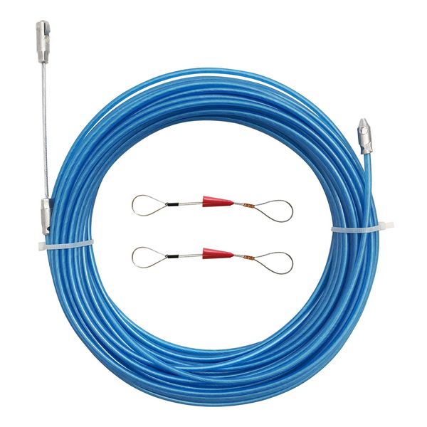 IRSCorp 10m 33 Feet Electrical Fish Tape Wire Puller Kit Through Wall Wire Threader Fish Cable Fastener Stainless Steel Wire Cable Puller Wire Guide Device