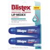 Blistex Lip Medex Cherry 2 Count, 0.35 oz Medicated Relief, Advanced Hydration,