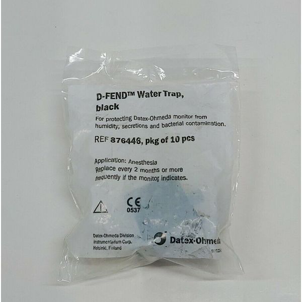 GE Datex Ohmeda D-Fend Water Trap Black REF 876446