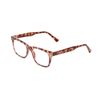Calabria PRIVE Expert Rectangular Reading Glasses +7.00 Blush Pink Brown Crystal