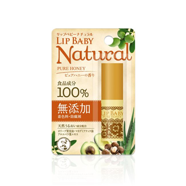 [Rohto Pharmaceutical] Mentholatum Lip Baby Natural (Pure Honey Scent) 4g